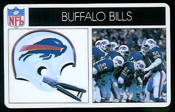 Buffalo Bills 1976 Popsicle football card