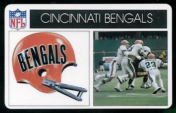 Cincinnati Bengals 1976 Popsicle football card