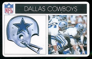 Dallas Cowboys 1976 Popsicle football card