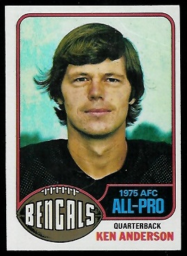 Ken Anderson 1976 Topps football card