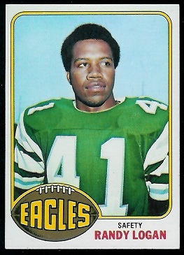 Randy Logan 1976 Topps football card
