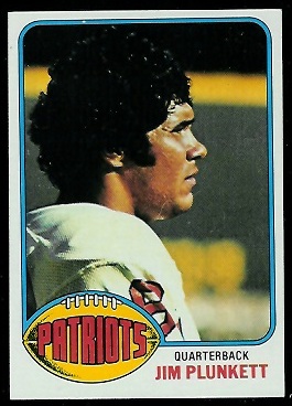 Jim Plunkett 1976 Topps football card Jim Plunkett 1976 Topps football card