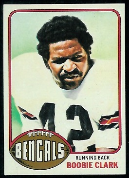 Boobie Clark 1976 Topps football card