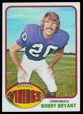 Bobby Bryant 1976 Topps football card