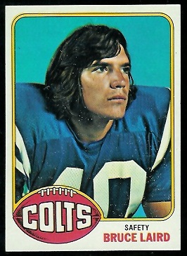 Bruce Laird 1976 Topps football card