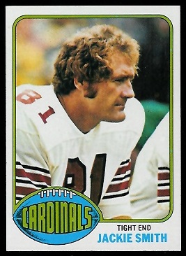Jackie Smith 1976 Topps football card