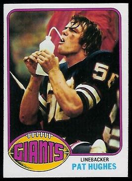 Pat Hughes 1976 Topps football card