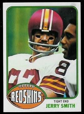 Jerry Smith 1976 Topps football card