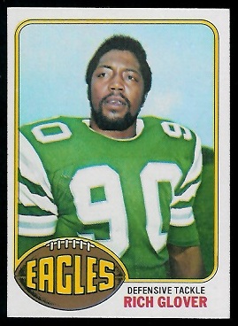 Rich Glover 1976 Topps football card Rich Glover 1976 Topps football card
