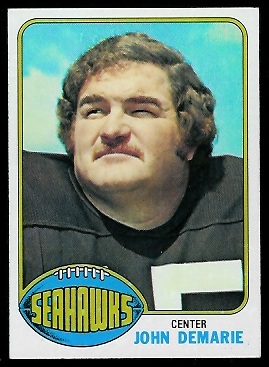 John Demarie 1976 Topps football card