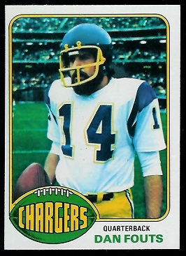 Dan Fouts 1976 Topps football card