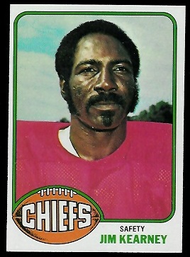 Jim Kearney 1976 Topps football card