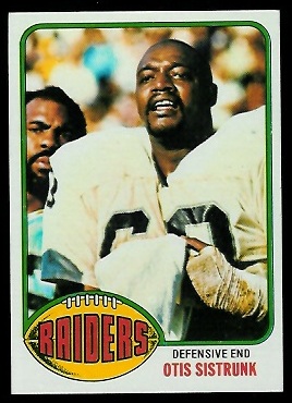 Otis Sistrunk 1976 Topps football card