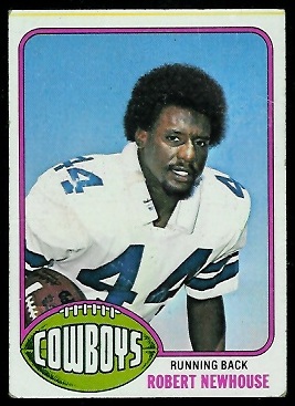 Robert Newhouse 1976 Topps football card