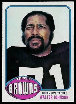 Walter Johnson 1976 Topps football card Walter Johnson 1976 Topps football card