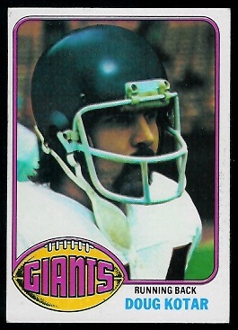 Doug Kotar 1976 Topps football card