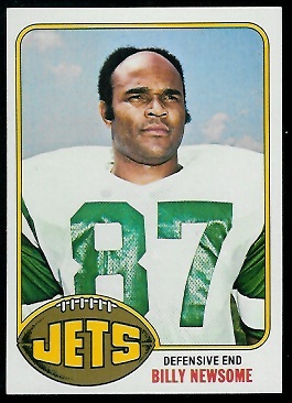 Billy Newsome 1976 Topps football card