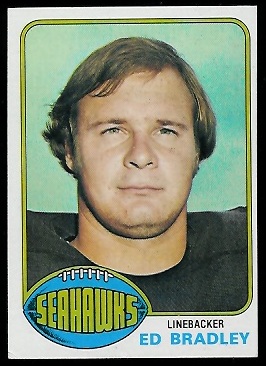 Ed Bradley Jr. 1976 Topps football card