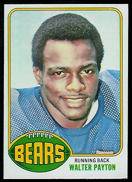 Walter Payton 1976 Topps football card