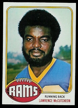 Lawrence McCutcheon 1976 Topps football card Lawrence McCutcheon 1976 Topps football card