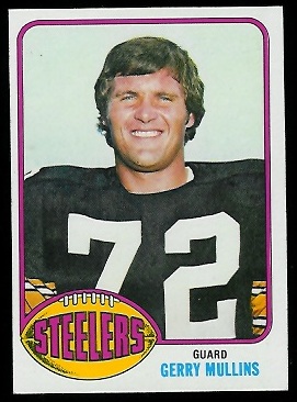 Gerry Mullins 1976 Topps football card