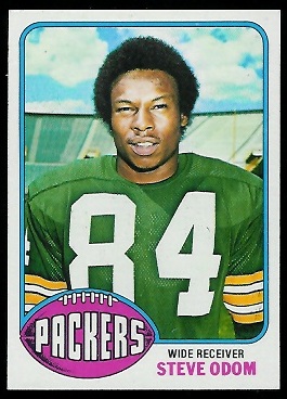 Steve Odom 1976 Topps football card