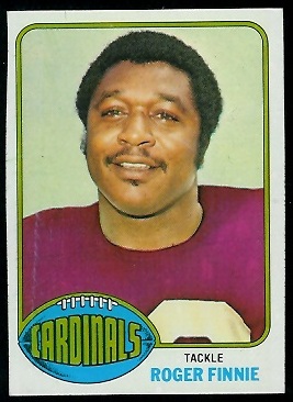 Roger Finnie 1976 Topps football card