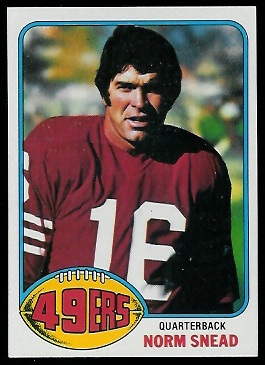 Norm Snead 1976 Topps football card