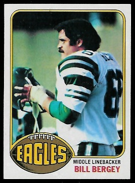 Bill Bergey 1976 Topps football card