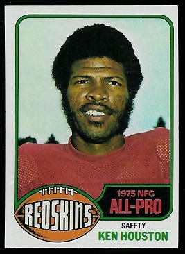 Ken Houston 1976 Topps football card