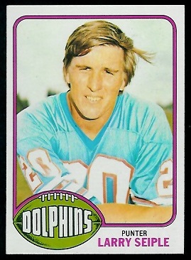 Larry Seiple 1976 Topps football card