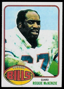 Reggie McKenzie 1976 Topps football card