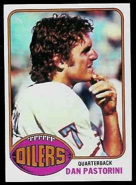 Dan Pastorini 1976 Topps football card