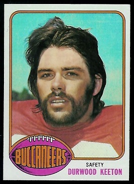 Durwood Keeton 1976 Topps football card