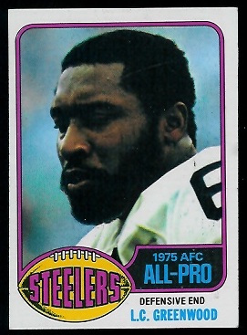 L.C. Greenwood 1976 Topps football card