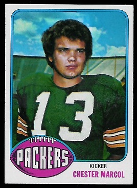 Chester Marcol 1976 Topps football card Chester Marcol 1976 Topps football card