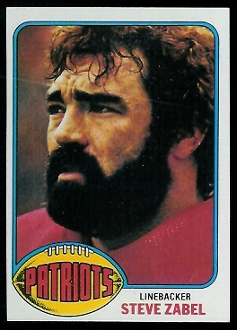 Steve Zabel 1976 Topps football card