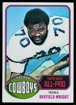 Rayfield Wright 1976 Topps football card