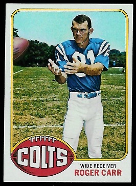 Roger Carr 1976 Topps football card