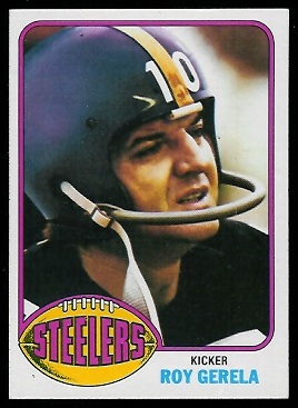 Roy Gerela 1976 Topps football card