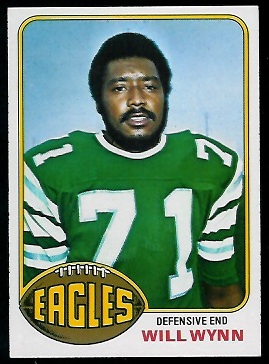 Will Wynn 1976 Topps football card