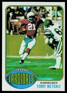 Terry Metcalf 1976 Topps football card