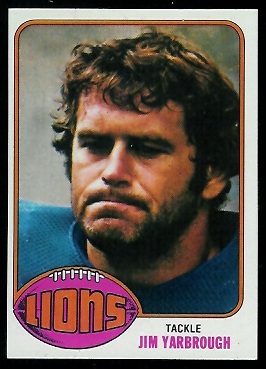 Jim Yarbrough 1976 Topps football card