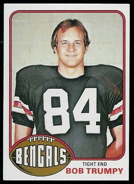 Bob Trumpy 1976 Topps football card