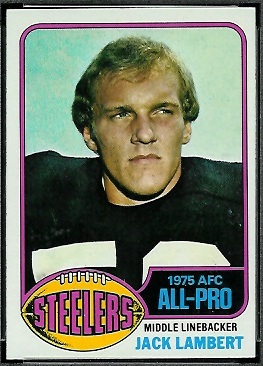 Jack Lambert 1976 Topps football card Jack Lambert 1976 Topps football card