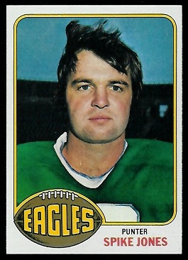 Spike Jones 1976 Topps football card