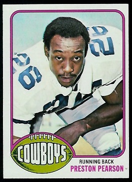 Preston Pearson 1976 Topps football card