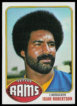 Isiah Robertson 1976 Topps football card