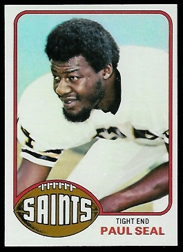 Paul Seal 1976 Topps football card