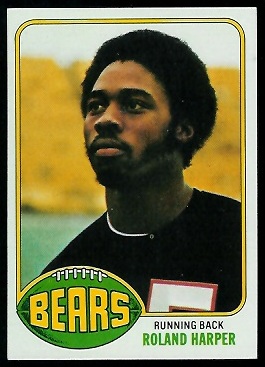 Roland Harper 1976 Topps football card